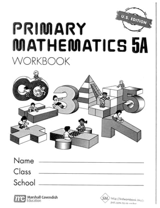 Singapore Math - 5A - Workbook