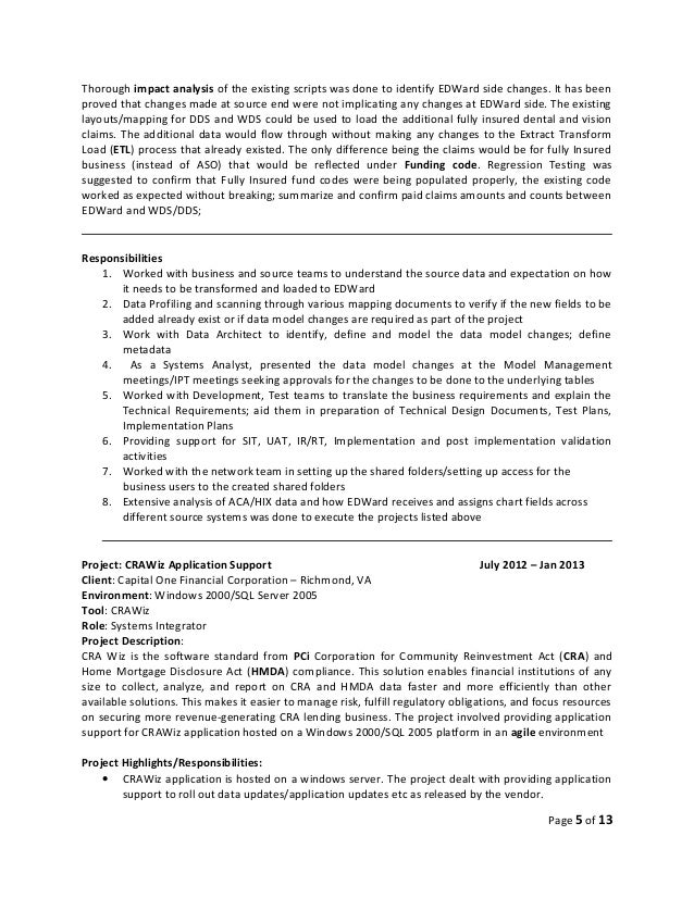 systems programmer resume