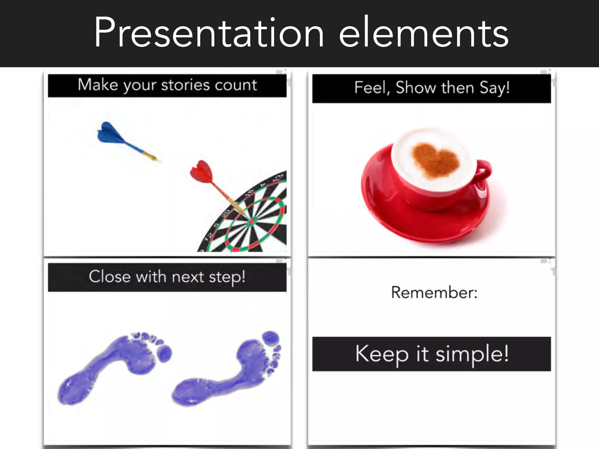 Presentation elements
 
