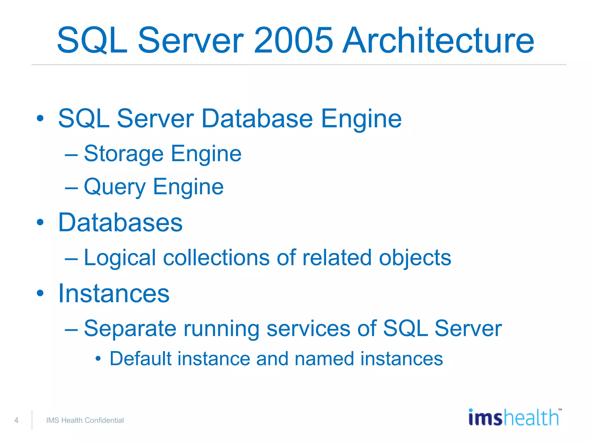 SQL Server Overview | PDF | Databases | Computer Software and Applications