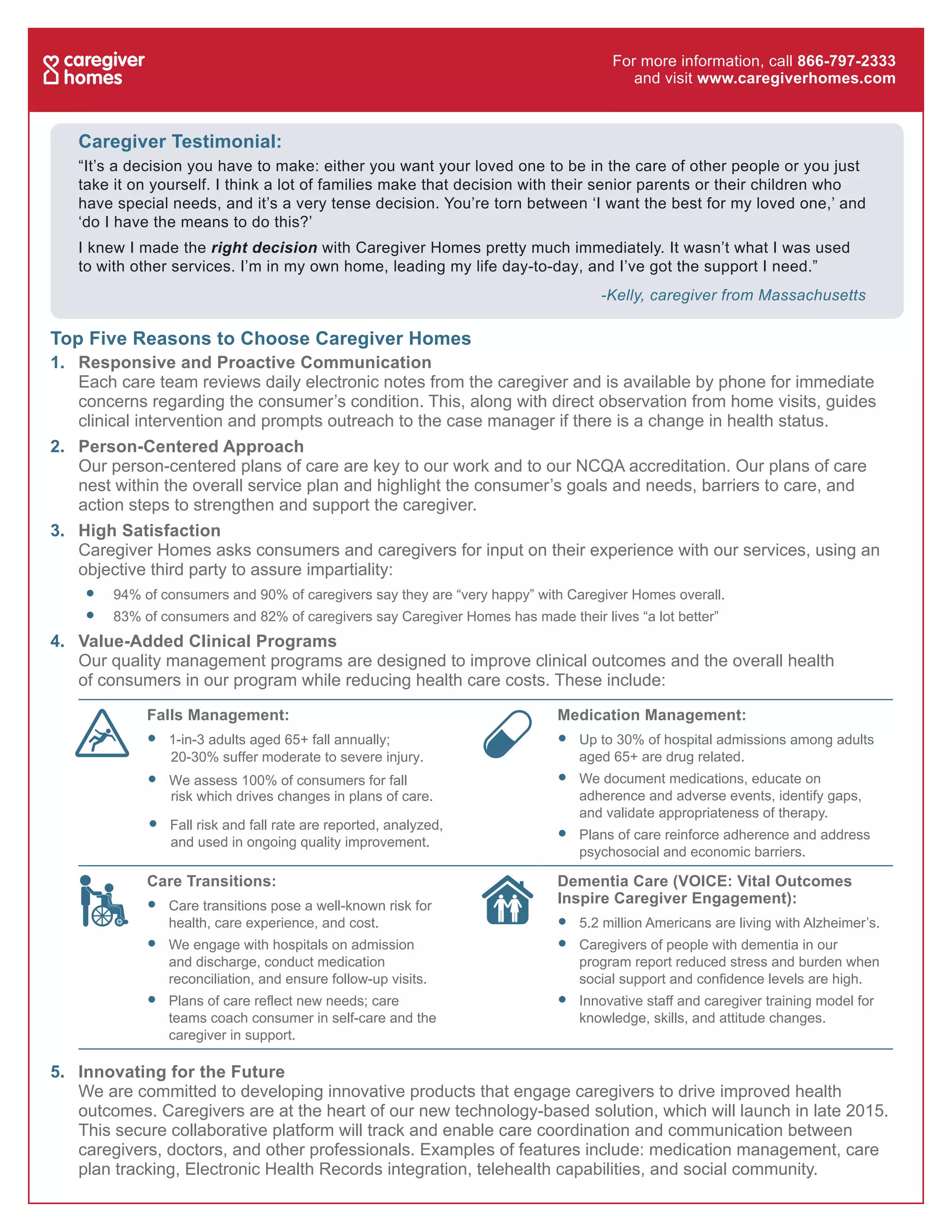 Caregiver Homes Overview PDF