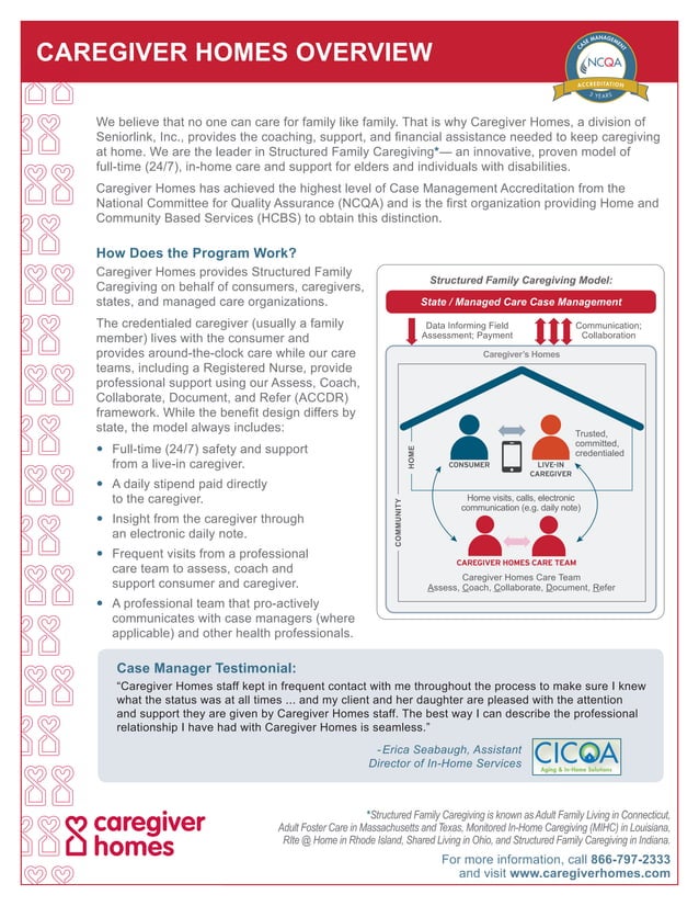 Caregiver Homes Overview PDF