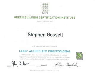 LEED AP Certification USGBC