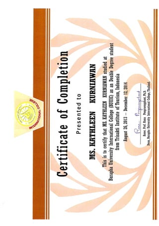 BUUIC Certificate
