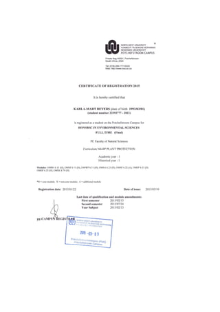 certificate of registration