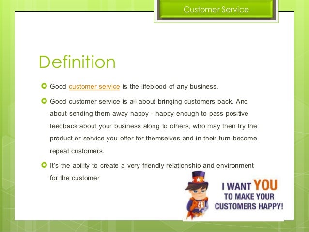 customer service for kedi definition of good customer services