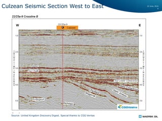 22 June, 2016
6
Culzean Seismic Section West to East
Source: United Kingdom Discovery Digest. Special thanks to CGG Veritas
 