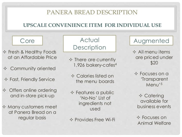 panera bread marketing mix proposal In august 2017, it acquired panera bread, in a deal valued at some $75 “the product mix was such that wesfarmers must have thought that. panera bread marketing mix proposal In august 2017, it acquired panera bread, in a deal valued at some $75 “the product mix was such that wesfarmers must have thought that.