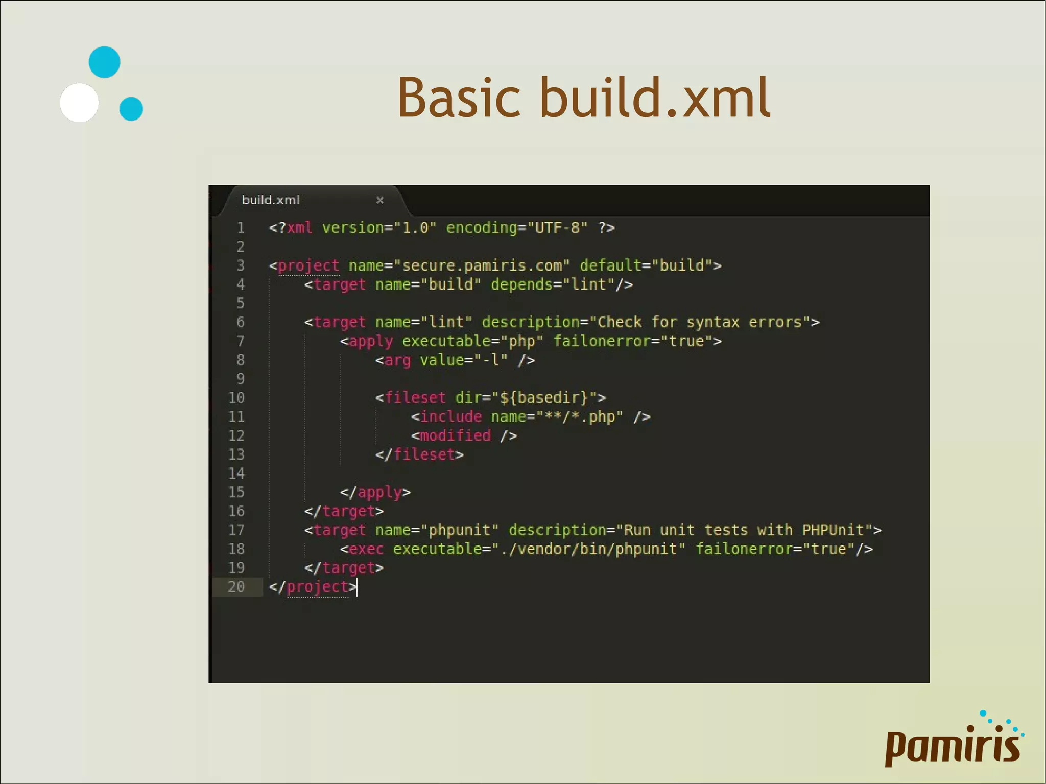 Basic build.xml
 