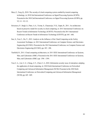 Cloud Computing Security (Final Year Project) by Pavlos Stefanis | PDF