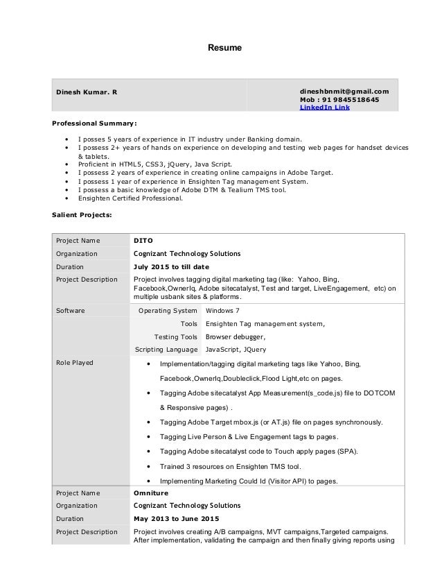 resume