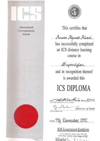 ICS UK Supervision 1992