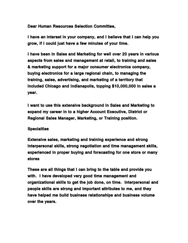 Dear Human Resources Cover Letter from image.slidesharecdn.com