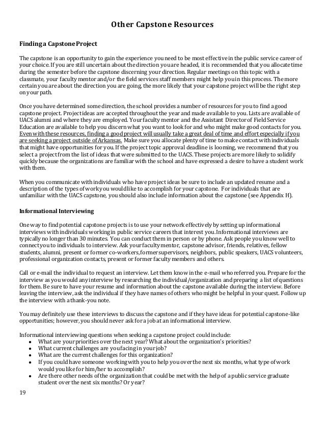 Capstone writing image