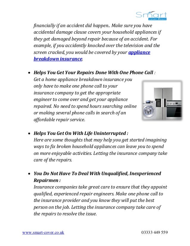 5 Advantages of Appliance Insurance Cover