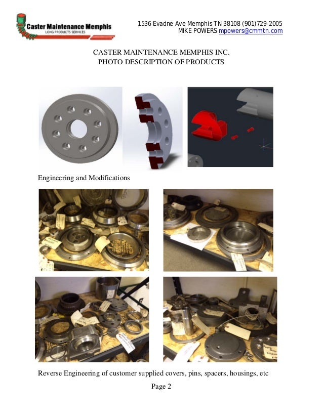 CASTER MAINTENANCE MEMPHIS 2 photo description of products
