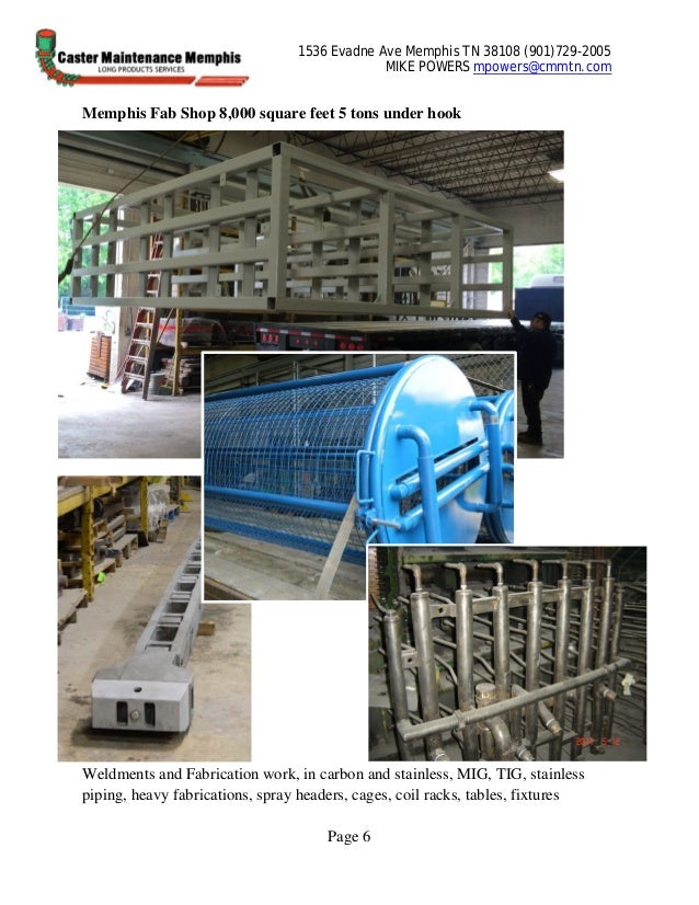 CASTER MAINTENANCE MEMPHIS 2 photo description of products