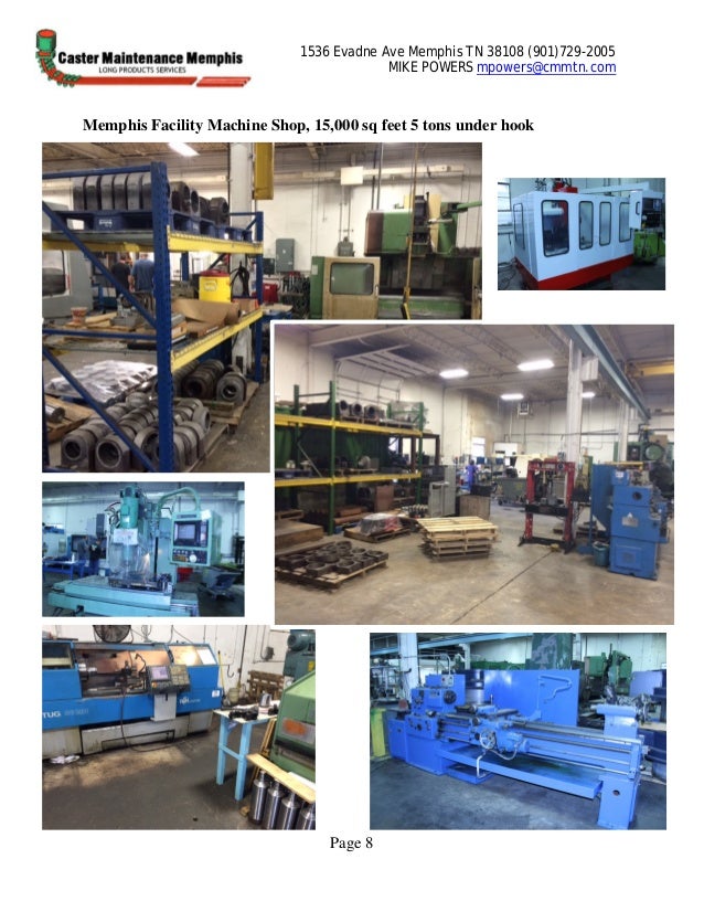 CASTER MAINTENANCE MEMPHIS 2 photo description of products