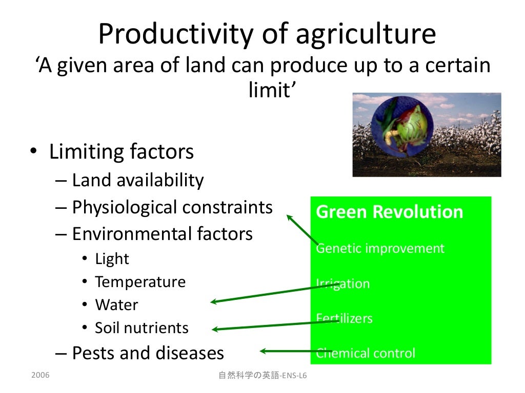 Agriculture and Ecosystem