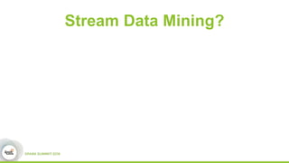 Stream Data Mining?
 