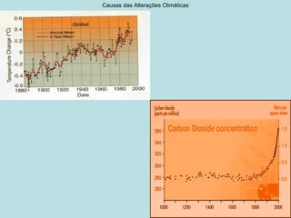 Causas das Alterações Climáticas
 