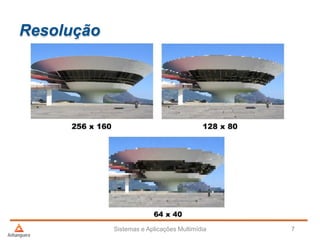 Resolução
Sistemas e Aplicações Multimídia 7
 