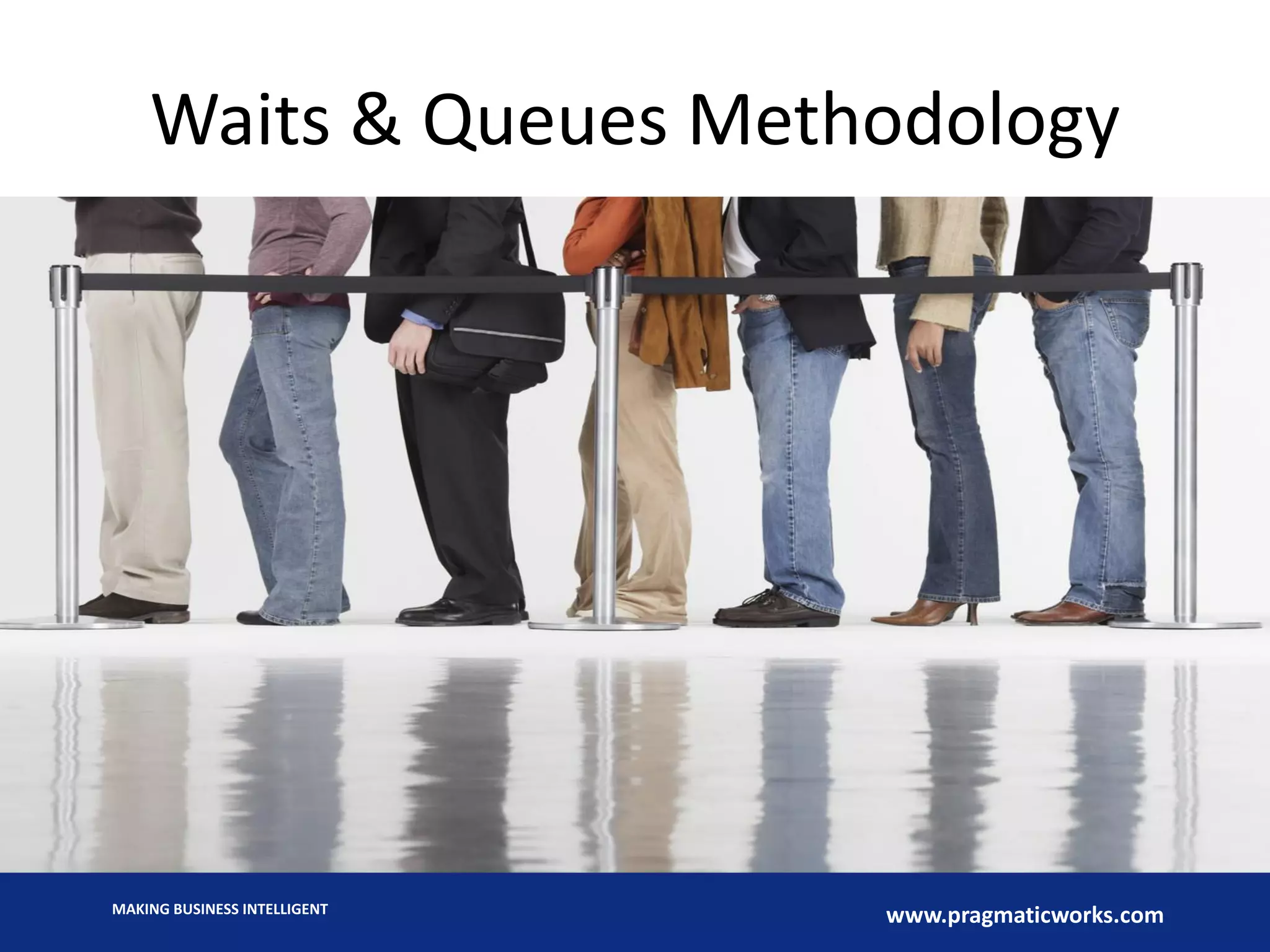 MAKING BUSINESS INTELLIGENT
www.pragmaticworks.com
Waits & Queues Methodology
 