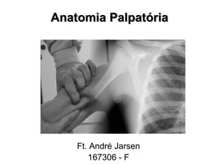 Anatomia Palpatória
Ft. André Jarsen
167306 - F
 