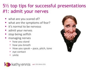 5 and a half top tips for successful presentations | PPTX