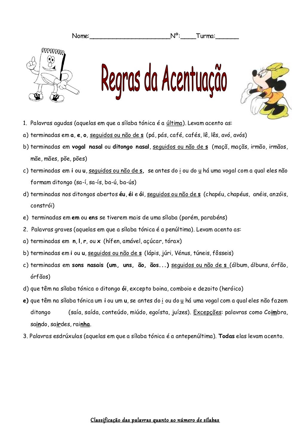 Regras De Acentuação 5 Ano - RETOEDU