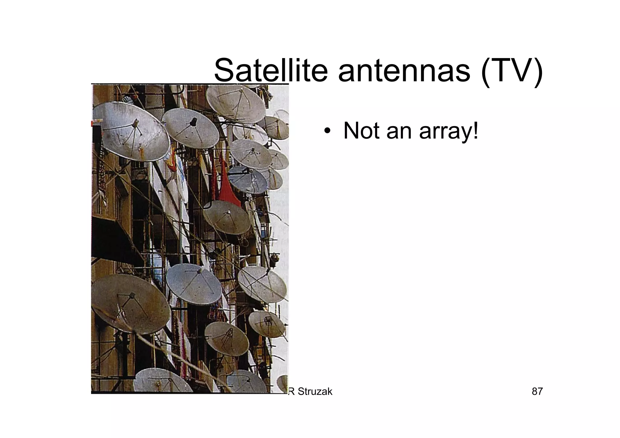 R Struzak 87
Satellite antennas (TV)
• Not an array!
 