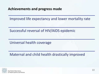 APO The Kingdom of Thailand Health System Review (Health in Transition ...