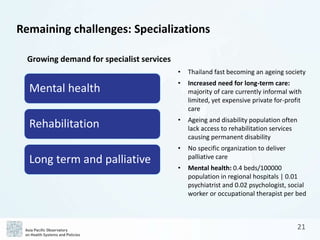 APO The Kingdom of Thailand Health System Review (Health in Transition ...