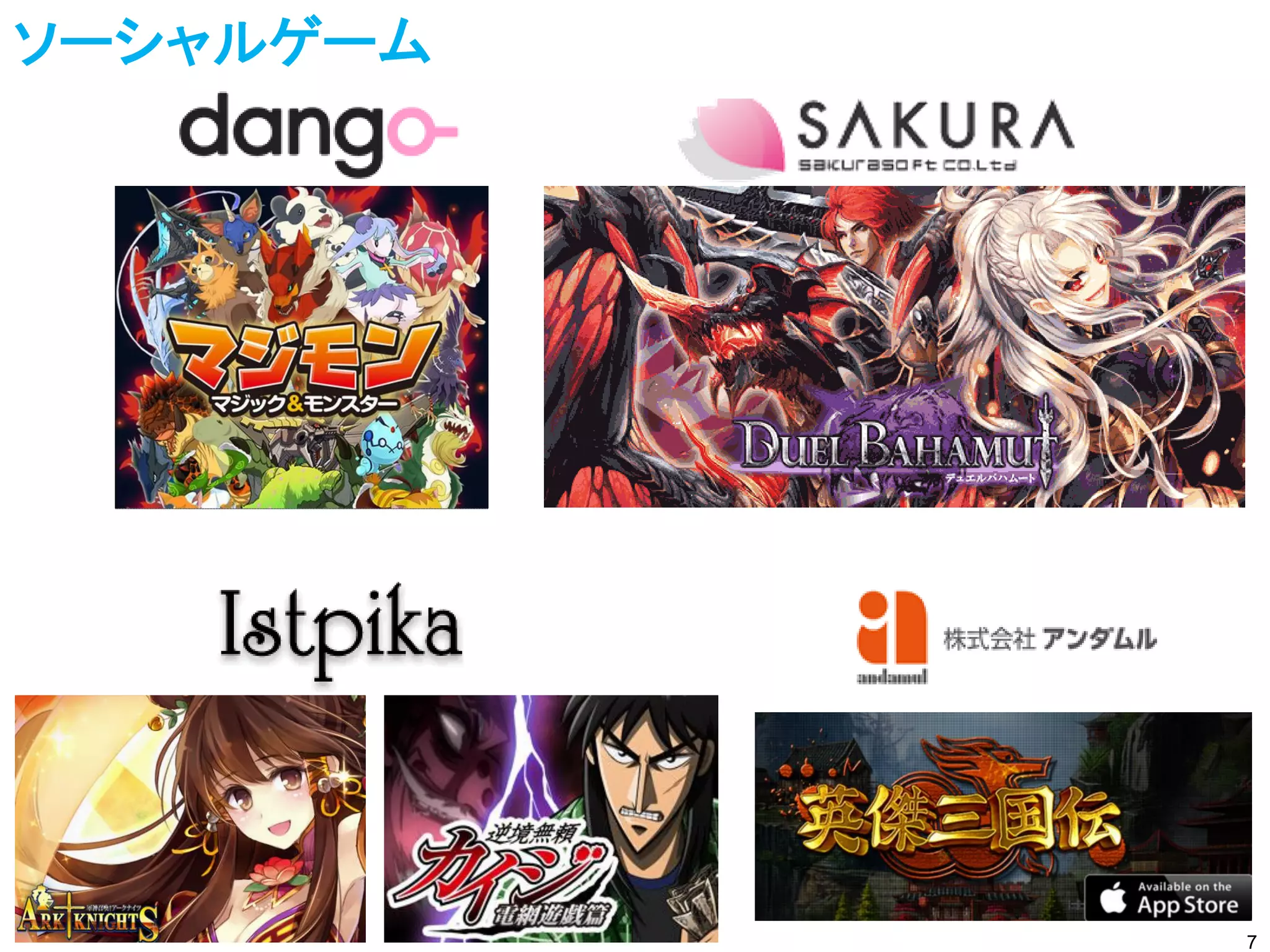 7
ソーシャルゲーム
 