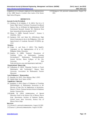 Appraising the Implementation of the Accountancy, Business and ...