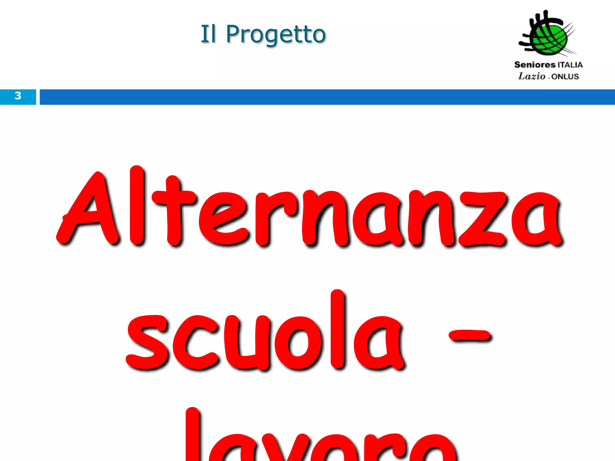 PROGETTI ALTERNANZA SCUOLA LAVORO | PPTX