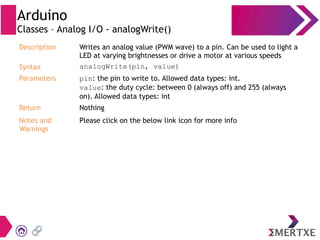 Arduino - Classes and functions | PPT