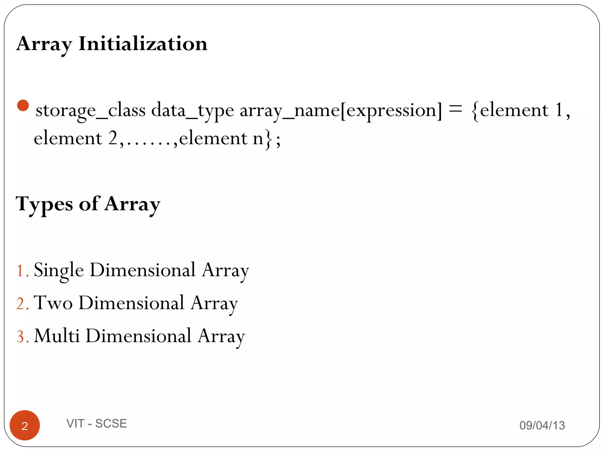 5 array | PPT | Free Download