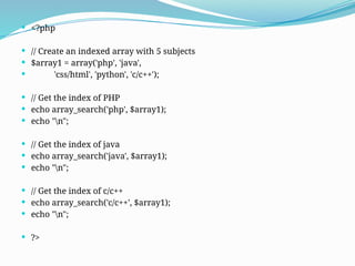 5 Arry in PHP.pptxrrrrrrrrrrrrrrrrrrrrrrrrrrrrrr | PPT
