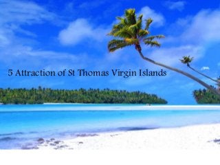 5 Attraction of St Thomas Virgin Islands
 