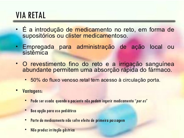 5ª aula vias de administração 5ª aula vias de administração