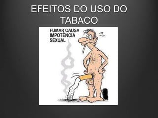 EFEITOS DO USO DO
TABACO
 