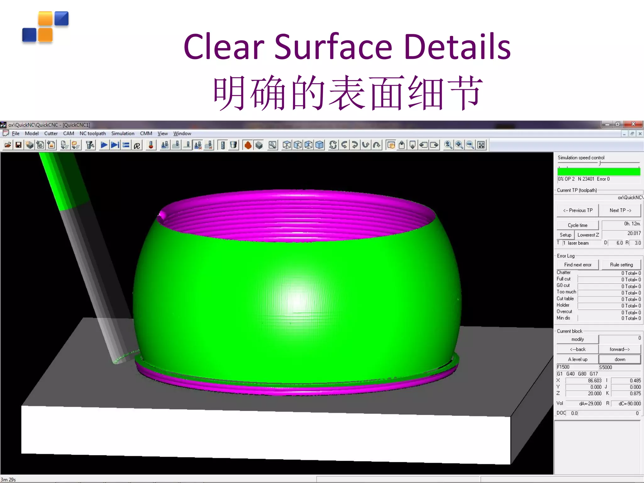 Confidential © 2016 All rights reserved
Singapore Institute of Manufacturing Technology Slide 45
Clear Surface Details
明确的表面细节
 