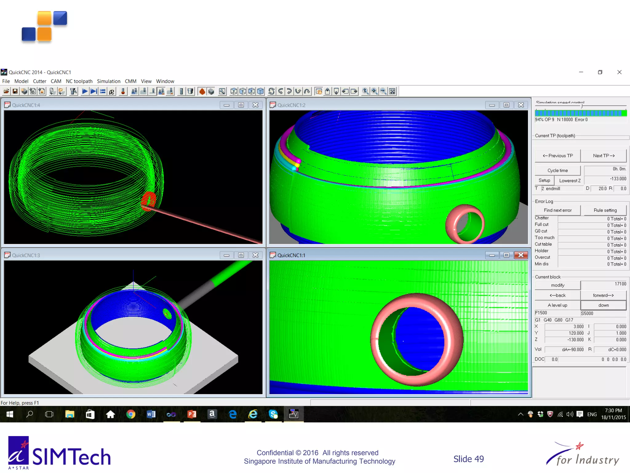 Confidential © 2016 All rights reserved
Singapore Institute of Manufacturing Technology Slide 49
 