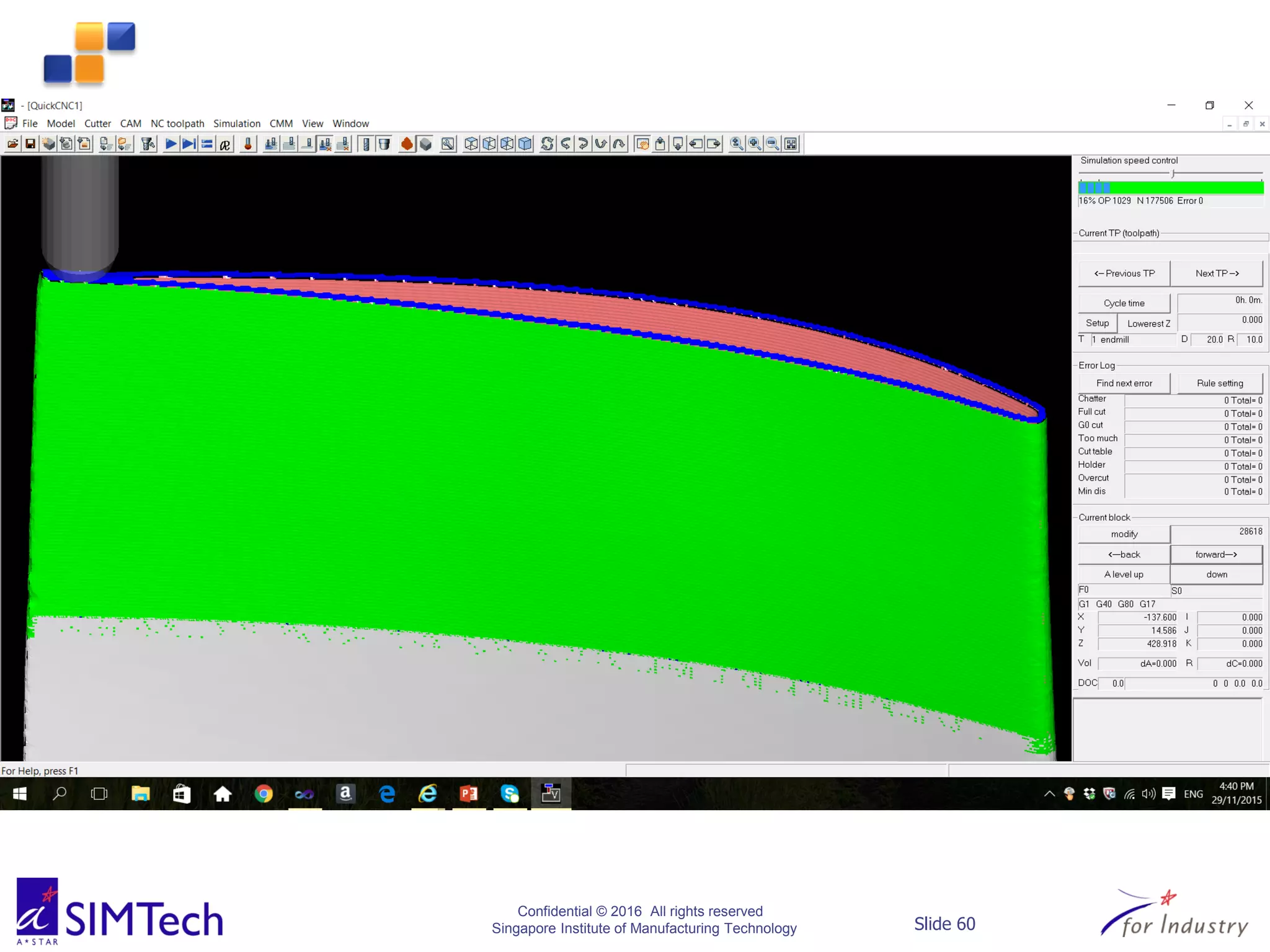 Confidential © 2016 All rights reserved
Singapore Institute of Manufacturing Technology Slide 60
 