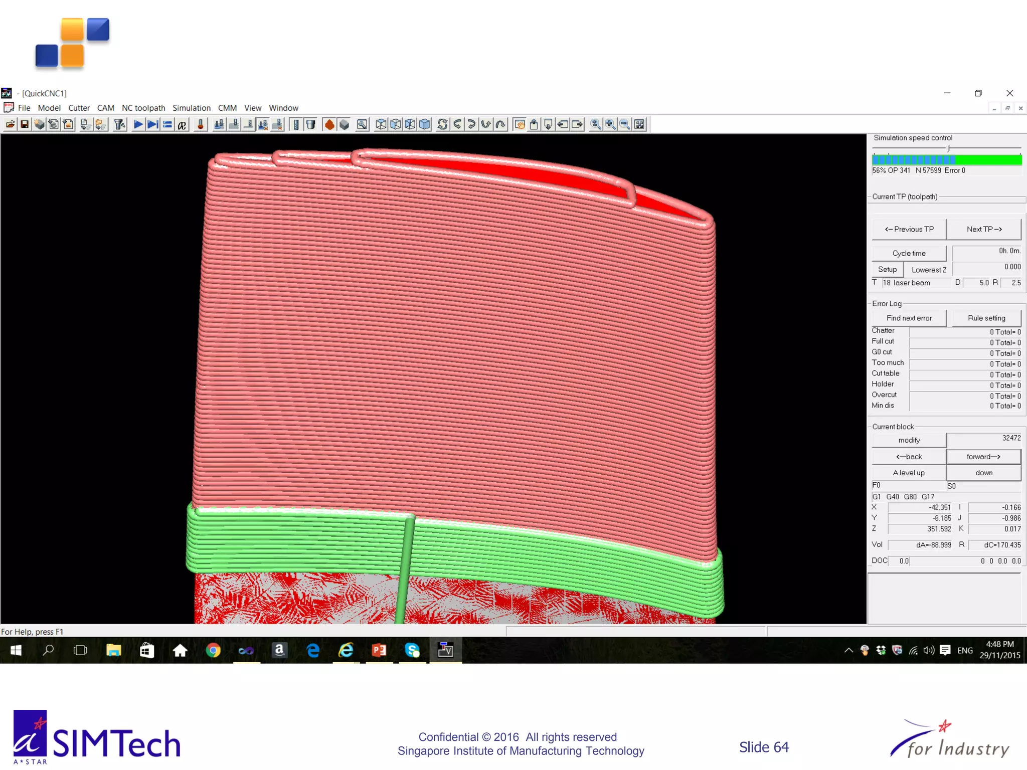Confidential © 2016 All rights reserved
Singapore Institute of Manufacturing Technology Slide 64
 