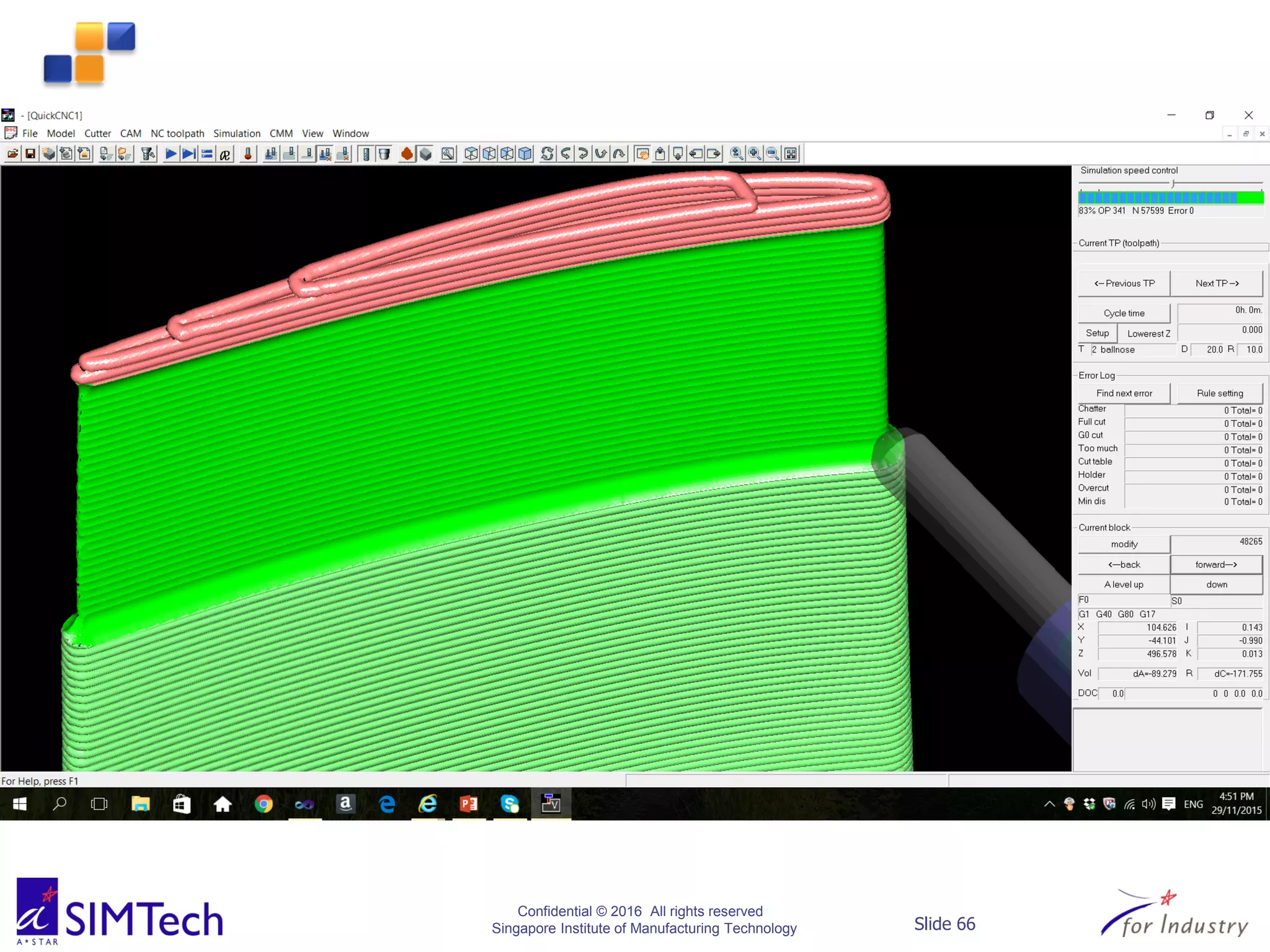 Confidential © 2016 All rights reserved
Singapore Institute of Manufacturing Technology Slide 66
 