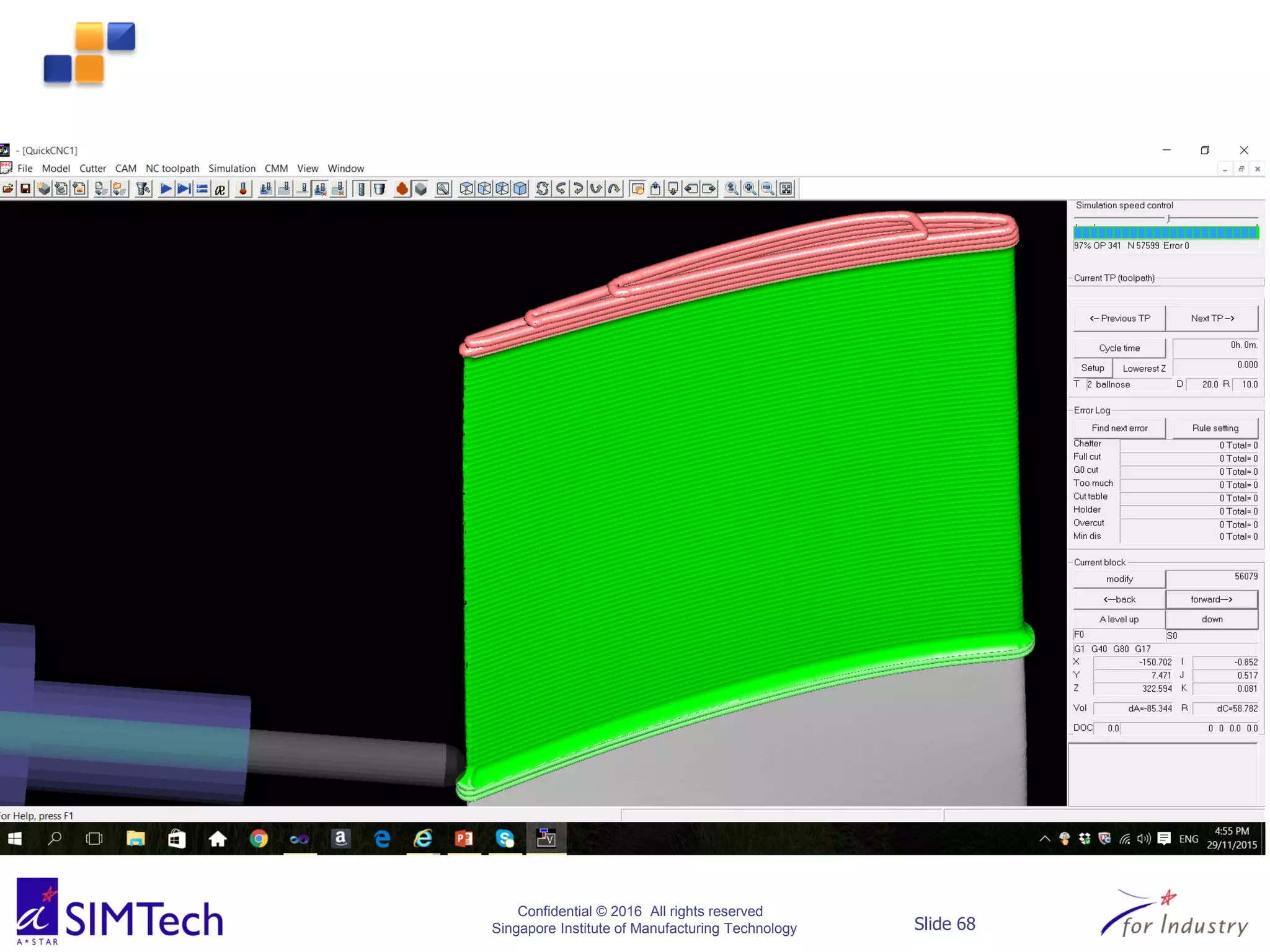 Confidential © 2016 All rights reserved
Singapore Institute of Manufacturing Technology Slide 68
 