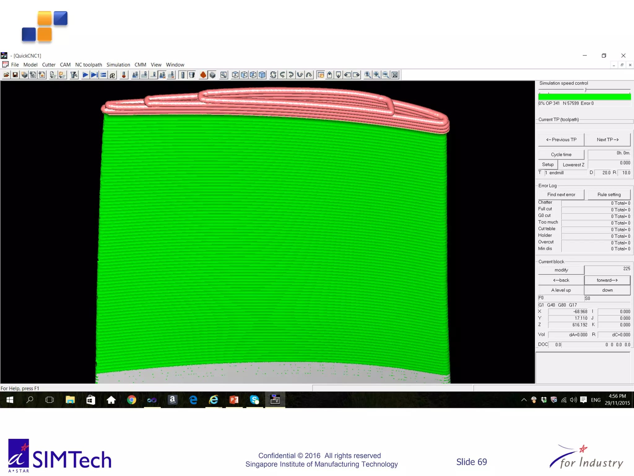 Confidential © 2016 All rights reserved
Singapore Institute of Manufacturing Technology Slide 69
 