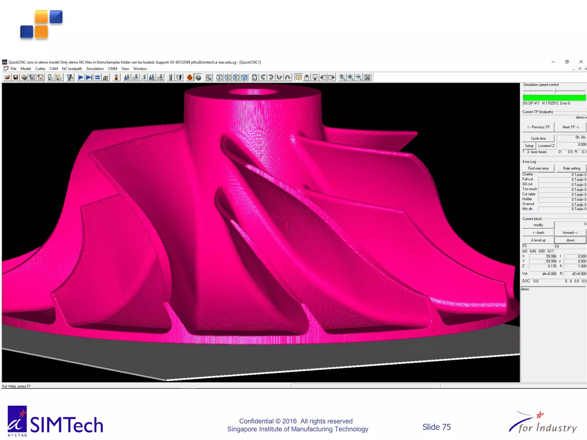 Confidential © 2016 All rights reserved
Singapore Institute of Manufacturing Technology Slide 75
 